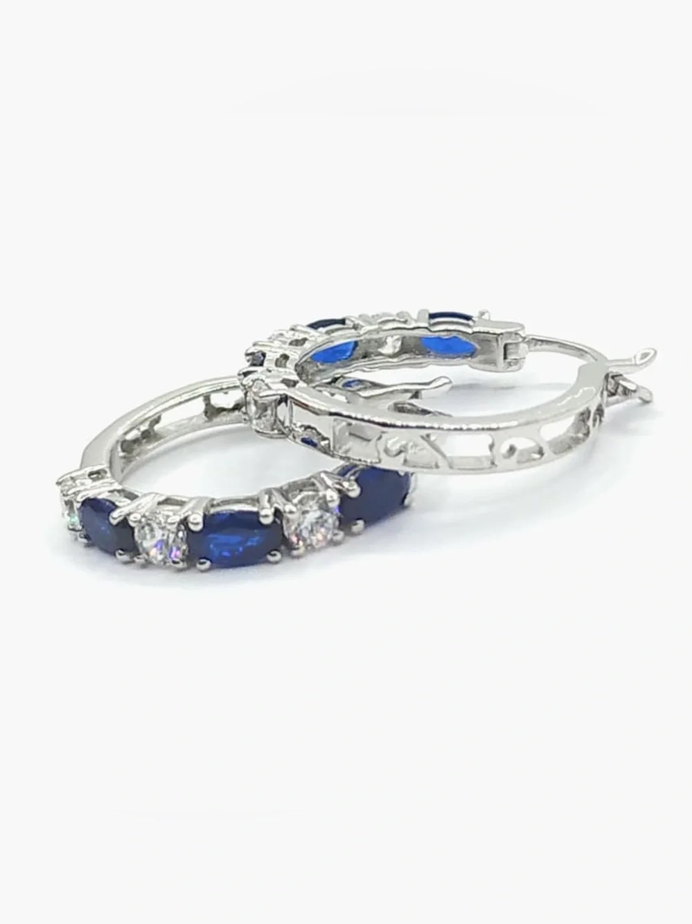 Fashion Rhinestone Crystal Hoop Earrings - New
